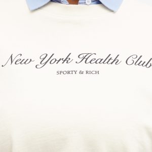 Sporty & Rich NY Health Club Cropped Crew Sweat