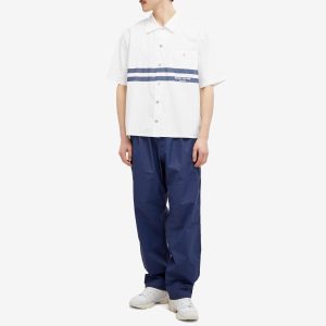 Stone Island Marina Cotton Canvas Shorts Sleeve Shirt