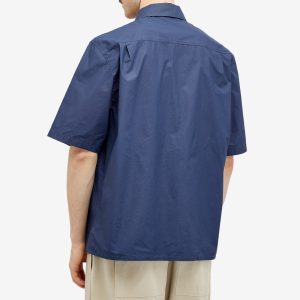 Stone Island Marina Cotton Canvas Shorts Sleeve Shirt