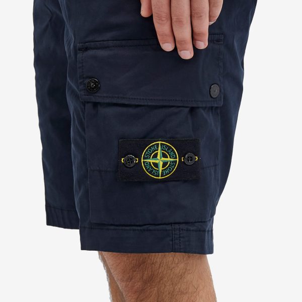 Stone Island Supima Cotton Cargo Shorts