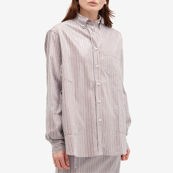 Saks Potts Williams Sequin Stripe Shirt