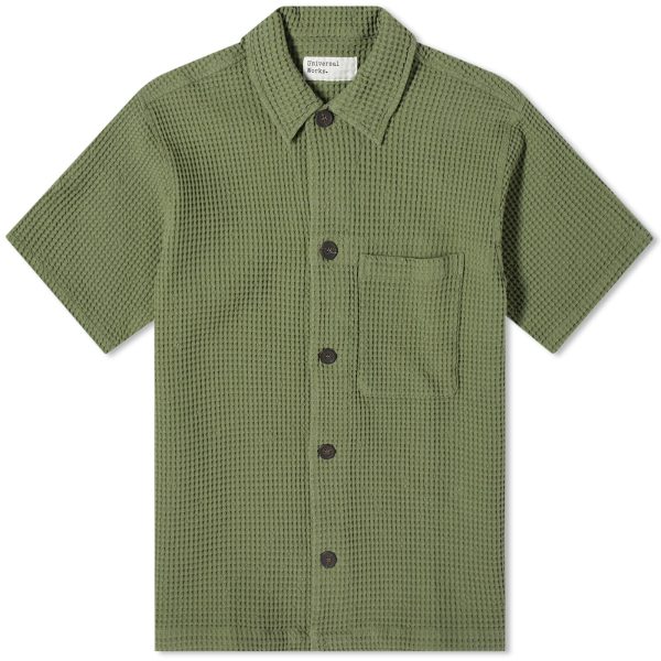 Universal Works Pike Waffle Short Sleeve Shirt