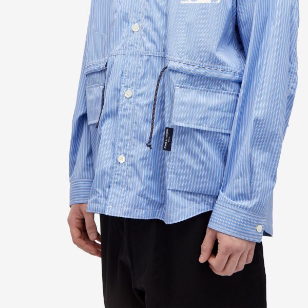 Comme des Garçons Homme Stripe Hooded Shirt