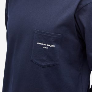 Comme des Garçons Homme Pocket Logo Long Sleeve Tee