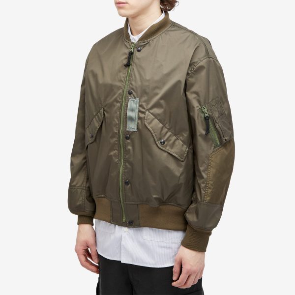 Comme des Garçons Homme 3 Layer Nylon Bomber Jacket