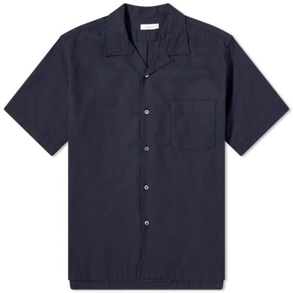 Nanamica Short Sleeve Open Collar Panama Shirt