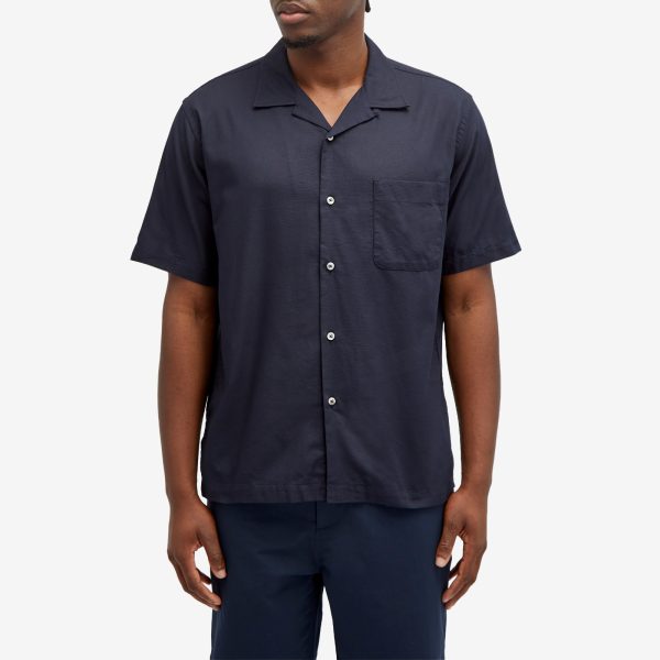 Nanamica Short Sleeve Open Collar Panama Shirt