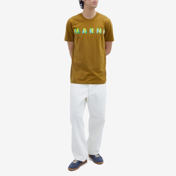 Marni Gingham Logo T-Shirt