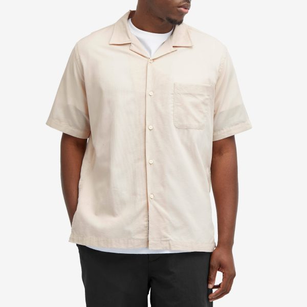 Nanamica Short Sleeve Open Collar Panama Shirt