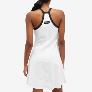 Marine Serre Organic Cotton Rib Flared Dress