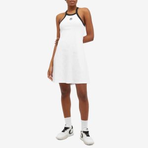 Marine Serre Organic Cotton Rib Flared Dress