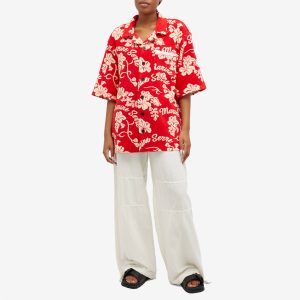 Marine Serre Jersey Jacquard Towels Bowling Shirt