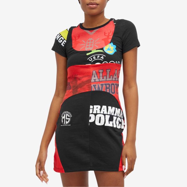 Marine Serre Regenerated Graphic Mini T-Shirt Dress