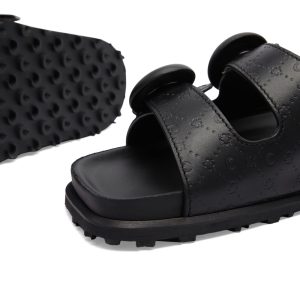 Marine Serre Embossed Leather Sandals