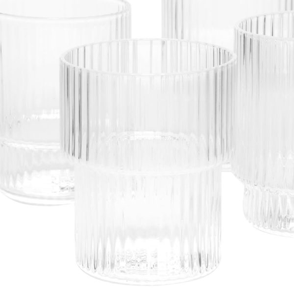 ferm LIVING Ripple Small Glasses - Set of 4