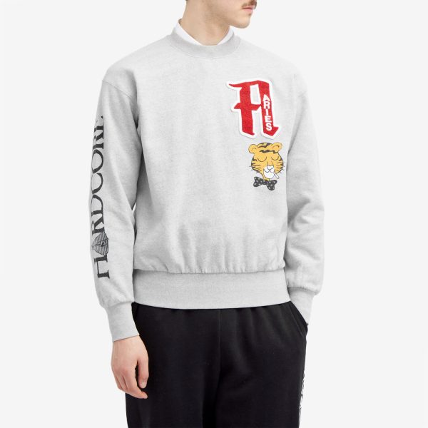 Aries College Cross Grain Crew Sweat