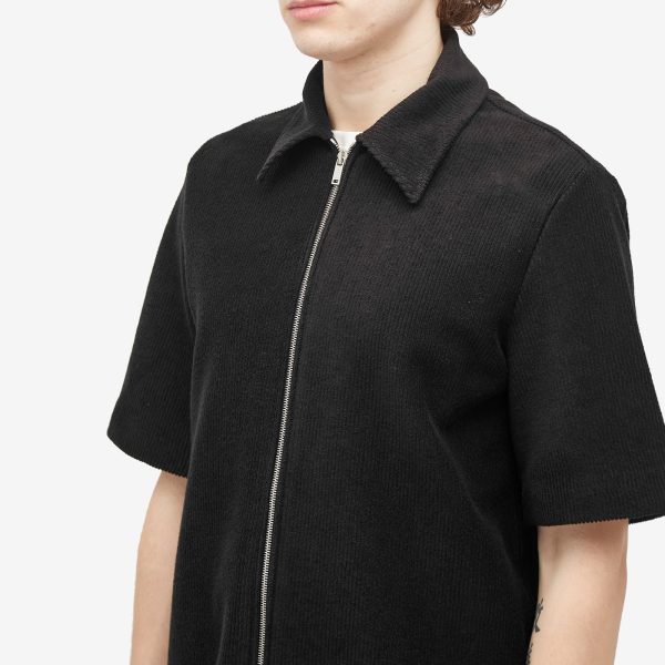 Jil Sander Plus Fine Cord Zip Short Sleeve Shirt