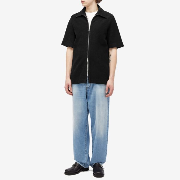 Jil Sander Plus Fine Cord Zip Short Sleeve Shirt