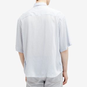 AMI Paris Boxy Short Sleeve Stripe Shirt