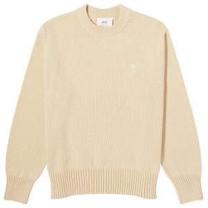 AMI Paris Tonal Heart Crew Neck Jumper