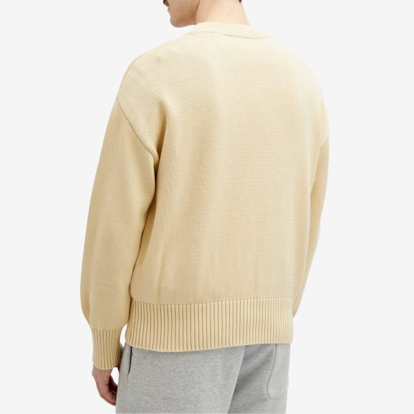 AMI Paris Tonal Heart Crew Neck Jumper