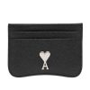 AMI Paris Silver Heart Card Holder