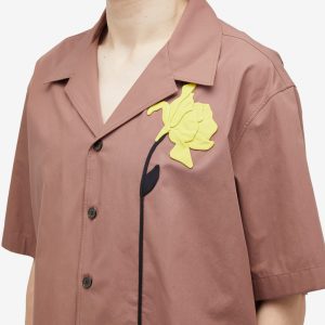 Valentino Flower Embroidery Vacation Shirt