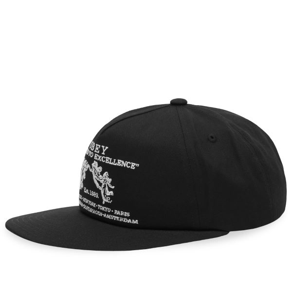 Obey Excellence 5 Panel Snapback Cap