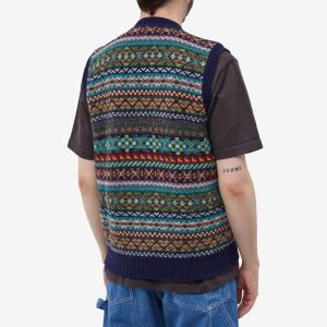 Jamieson's of Shetland Fair Isle Button Through Vest