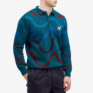 By Parra Colored Soundwave Knitted Polo