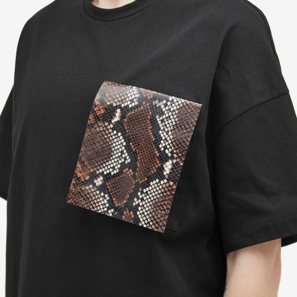 Jil Sander Python Print Pocket T-Shirt