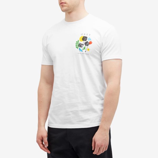 Obey Flowers Papers Scissors T-Shirt