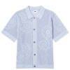 Obey Tear Drop Open Knit Shirt