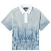 Botter Gradient Denim Polo Top