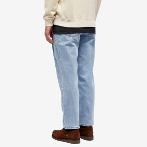 Uniform Bridge Wide One Tuck Denim Pants