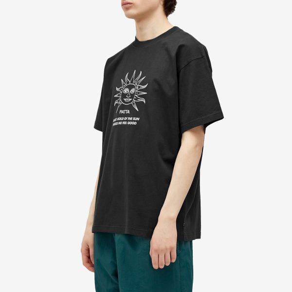 Patta Black Gold Sun T-Shirt