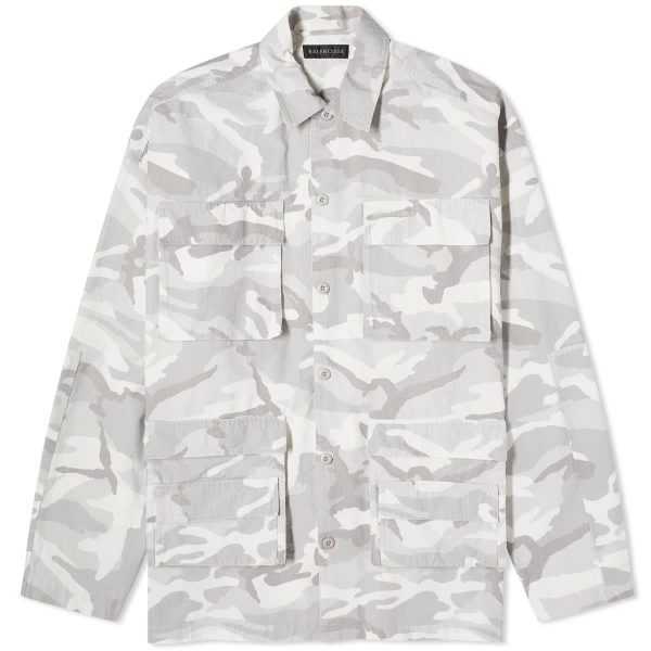 Balenciaga Camo Cargo Shirt Jacket