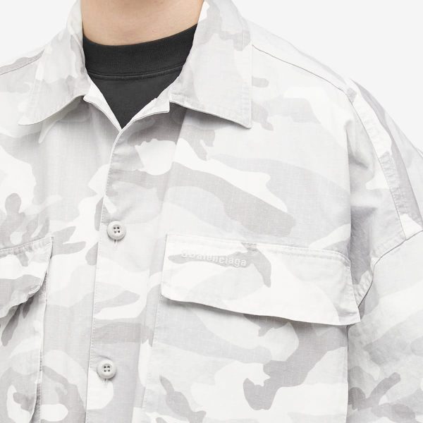 Balenciaga Camo Cargo Shirt Jacket