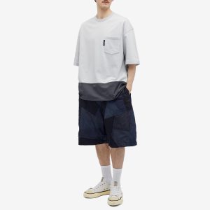 Comme des Garçons Homme Heavyweight Panelled Drawstring Pock