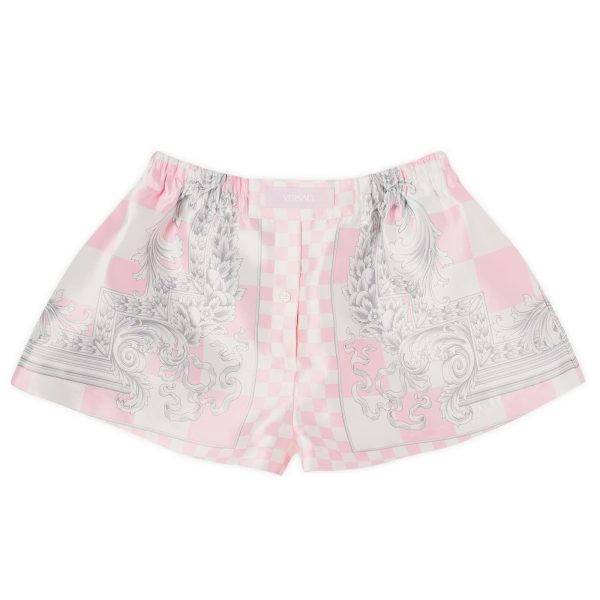 Versace Baroque Printed High Waisted Shorts