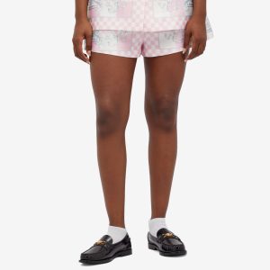 Versace Baroque Printed High Waisted Shorts