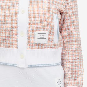 Thom Browne Tweed Crew Cardigan