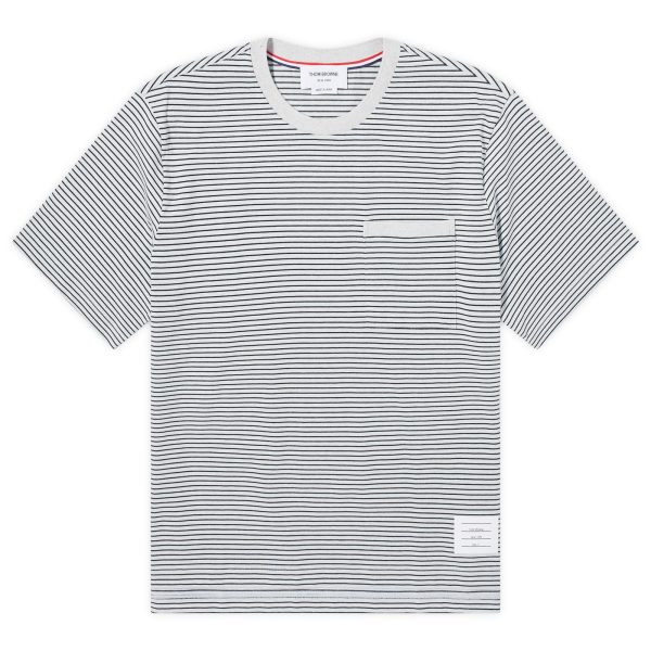 Thom Browne Oversized Pocket Stripe T-Shirt