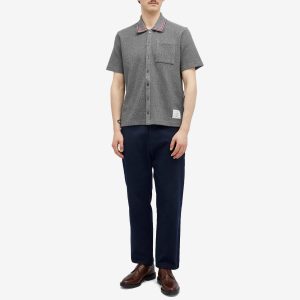 Thom Browne Short Sleeve Button Down Textured Shirt