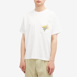 BODE Embroidered Bouquet Pocket T-Shirt