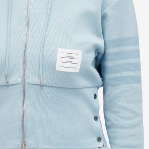 Thom Browne Zip Up 4 Bar Tonal Hoodie