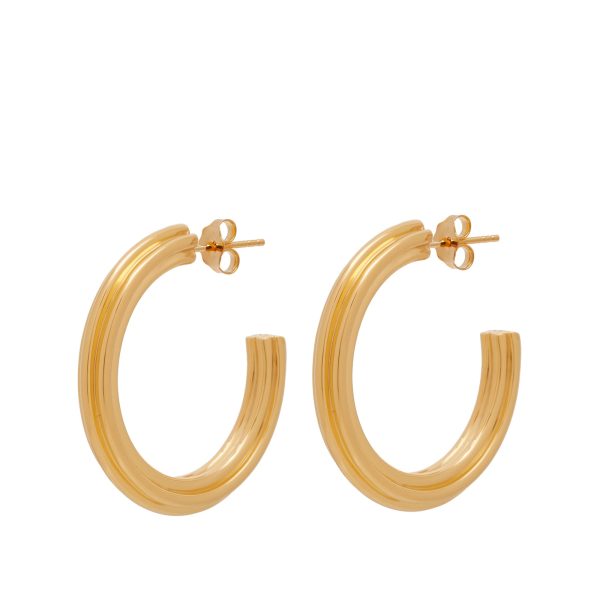 Missoma Ridge Large Hoop Earrings