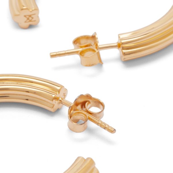 Missoma Ridge Large Hoop Earrings