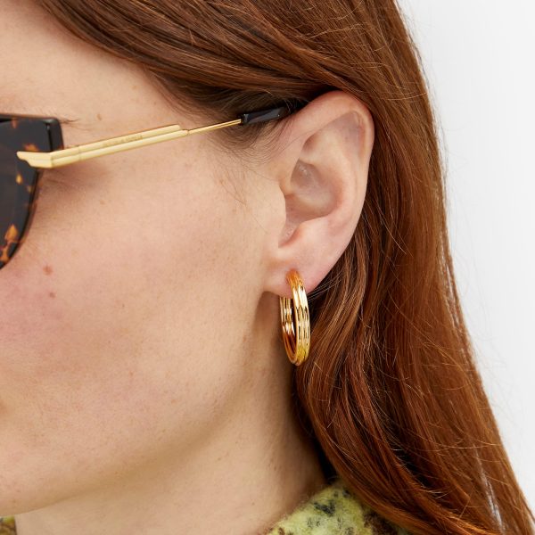 Missoma Ridge Large Hoop Earrings