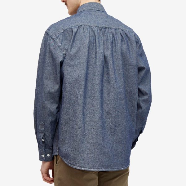 FrizmWORKS Cigarette Pocket Chambray Shirt